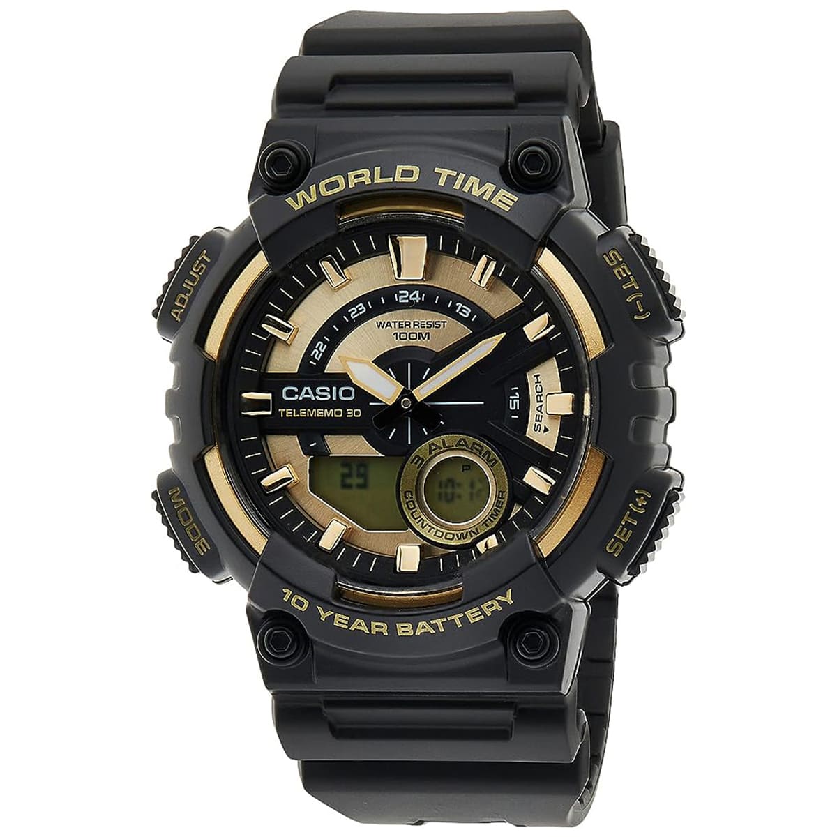 MONTRE CASIO HOMME CHRONO SILICONE